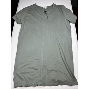 Marc Ware Hot Cotton 100% Cotton Sage Boho Midi Shirt Dress 2X